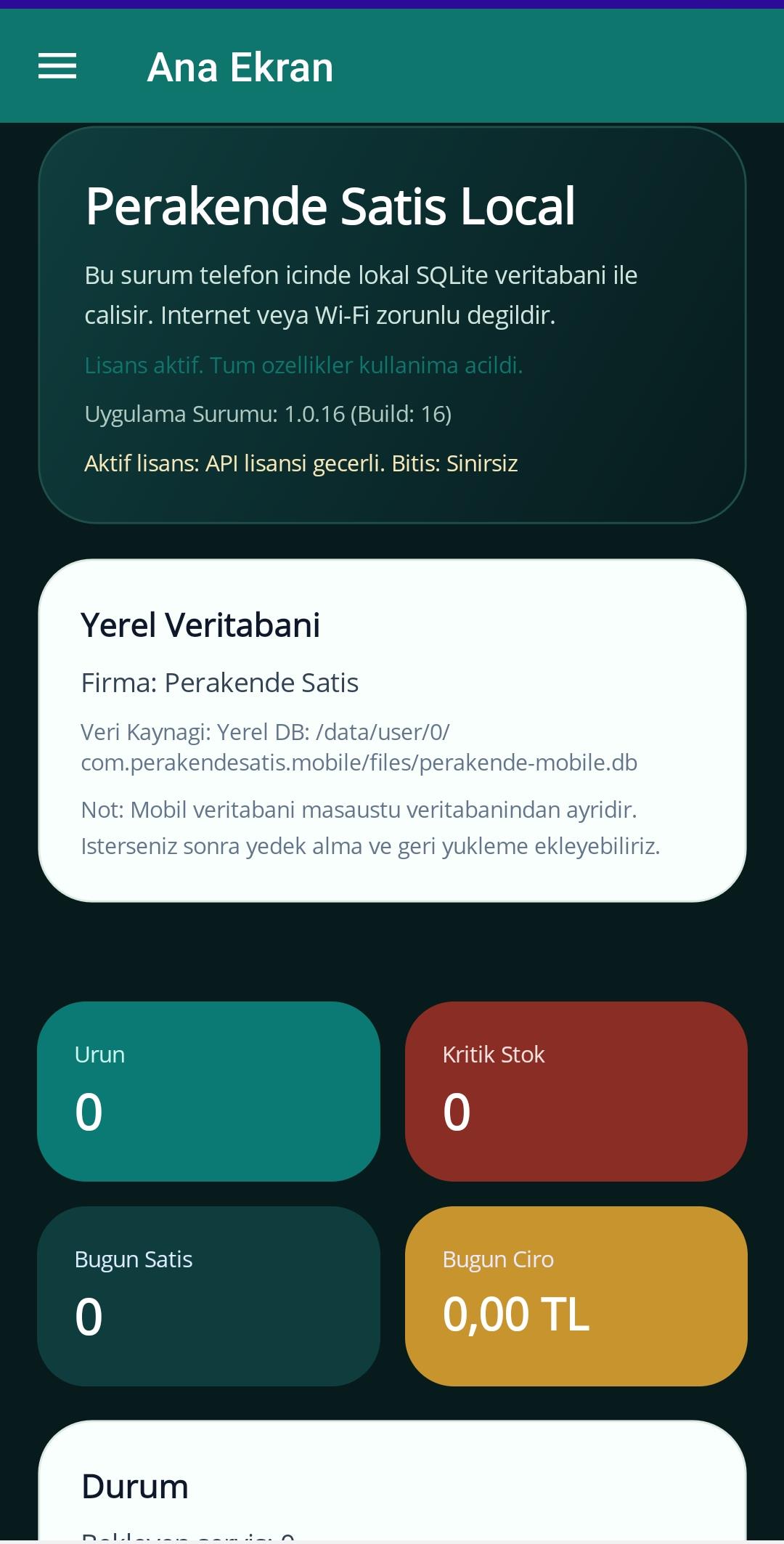 Perakende Satış Mobile APK ekran görüntüsü